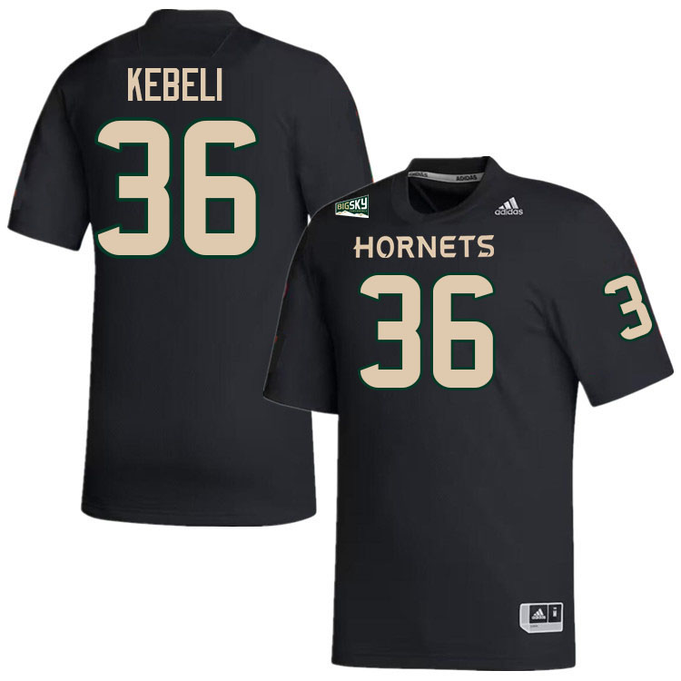 Sacramento State Hornets #36 Nova Kebeli College Football Jerseys Stitched Sale-Black